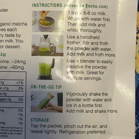 New - Encha Organic Latte Grade Japanese Matcha Green Tea From Uji, Japan (60g) - Picture 4 of 10